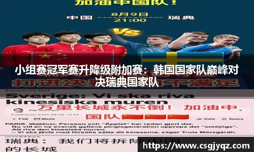 小组赛冠军赛升降级附加赛：韩国国家队巅峰对决瑞典国家队